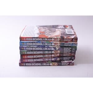 High School Of The Dead, Book Lot, 7 Vol. Sato, Comics, Manga, ~ 250809-WH 468